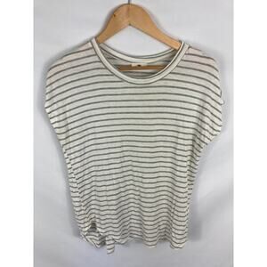 Rebel Society Stripe slouchy Tshirt Size Small